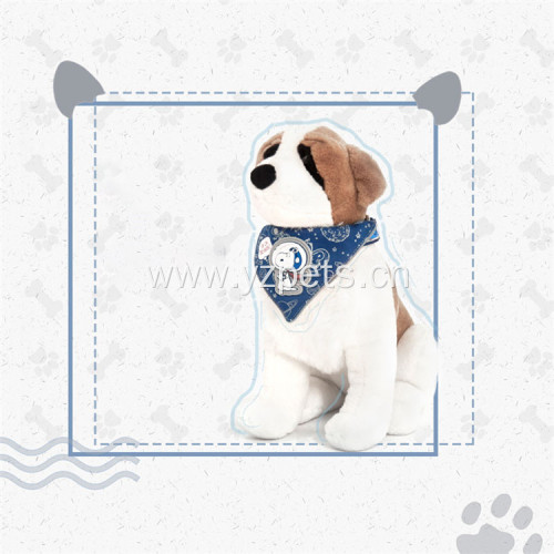 Custom logo collar with dog leash and bibs